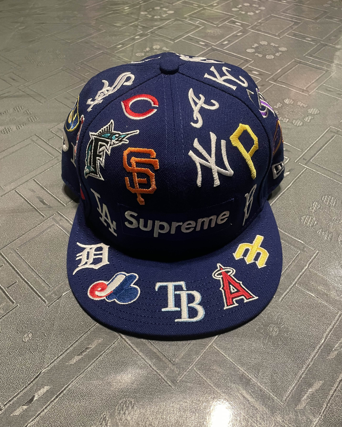 Supreme New Era MLB All Over Logo Fitted