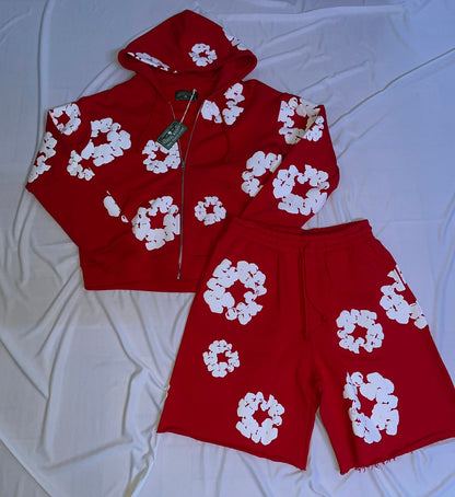 Conjunto Denim Tears rojo