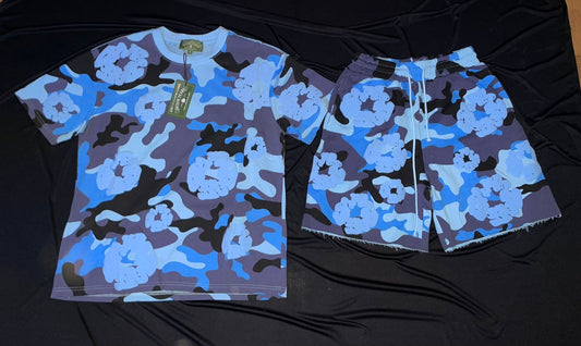 Conjunto Denim Tears Cammo Azul