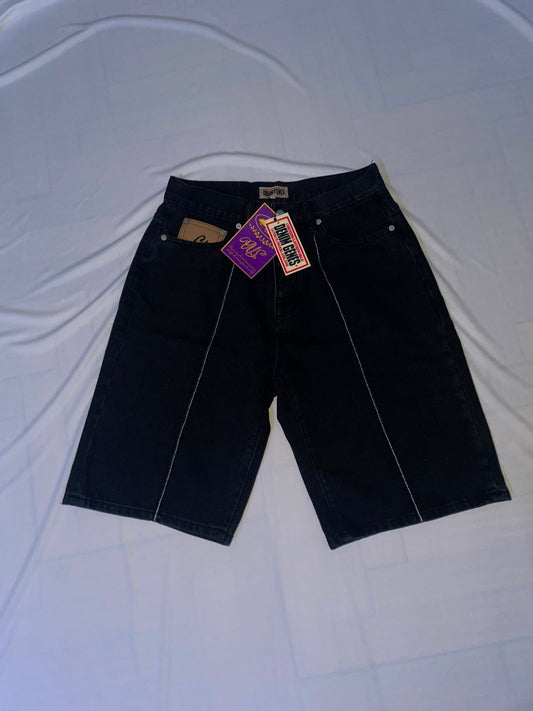 Pantalones cortos vaqueros Corteiz C-Star negro