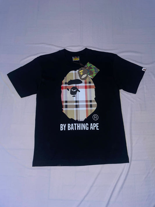 Remera BAPE Check By Bathing Ape Burberry Negra